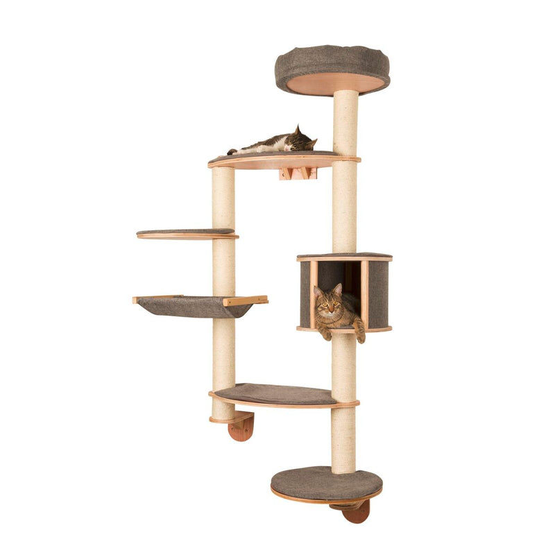 Kissan kiipeilypuu Kerbl 30 x 140 x 185 cm Seinälle asennettava