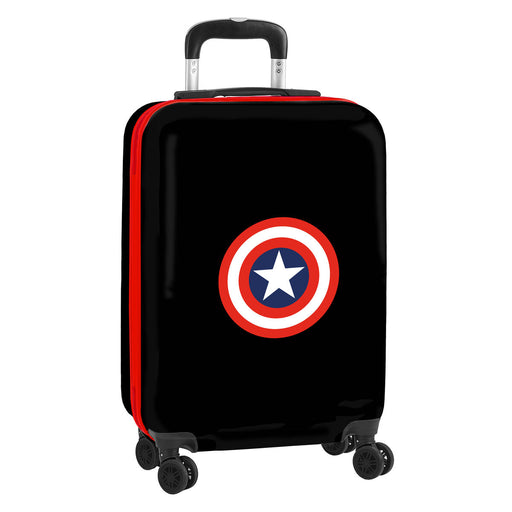 Lasten matkalaukku / käsimatkatavaralaukku Captain America Musta 20'' 20 L 34,5 x 55 x 20 cm