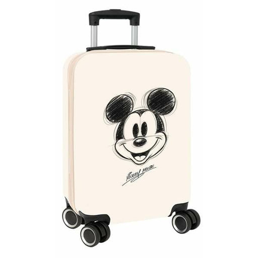 Lasten matkalaukku / käsimatkatavaralaukku MICKEY MOUSE Valkoinen 20'' 20 L 34,5 x 55 x 20 cm