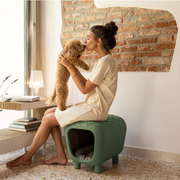 Roberto Rago e Alessandro Gorlan suunnittelema Pancuccia Lemmikin peti - penkki Vihreä Malva Green.