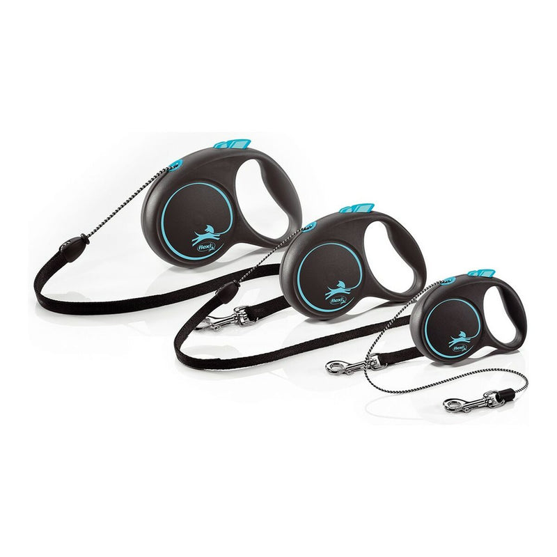 Koiran talutushihna Flexi BLACK DESIGN 5 m Koko M Sininen