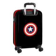 Lasten matkalaukku / käsimatkatavaralaukku Captain America Musta 20'' 20 L 34,5 x 55 x 20 cm