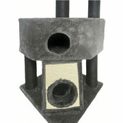 Kissan kiipeilypuu Guily Dark Harmaa 50 x 50 x 141 cm