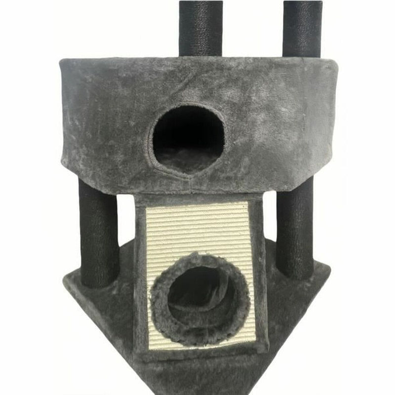 Kissan kiipeilypuu Guily Dark Harmaa 50 x 50 x 141 cm