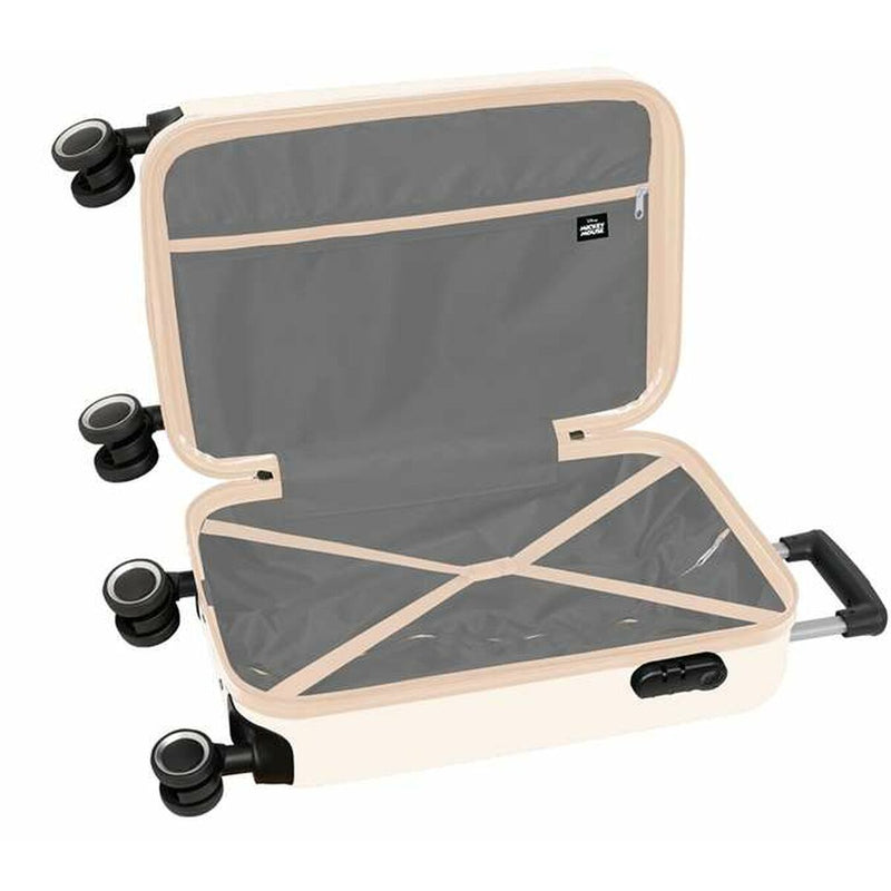 Lasten matkalaukku / käsimatkatavaralaukku MICKEY MOUSE Valkoinen 20'' 20 L 34,5 x 55 x 20 cm