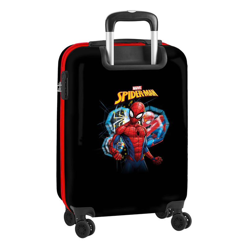 Lasten matkalaukku / käsimatkatavaralaukku SPIDER-MAN Musta 20'' 20 L 34,5 x 55 x 20 cm