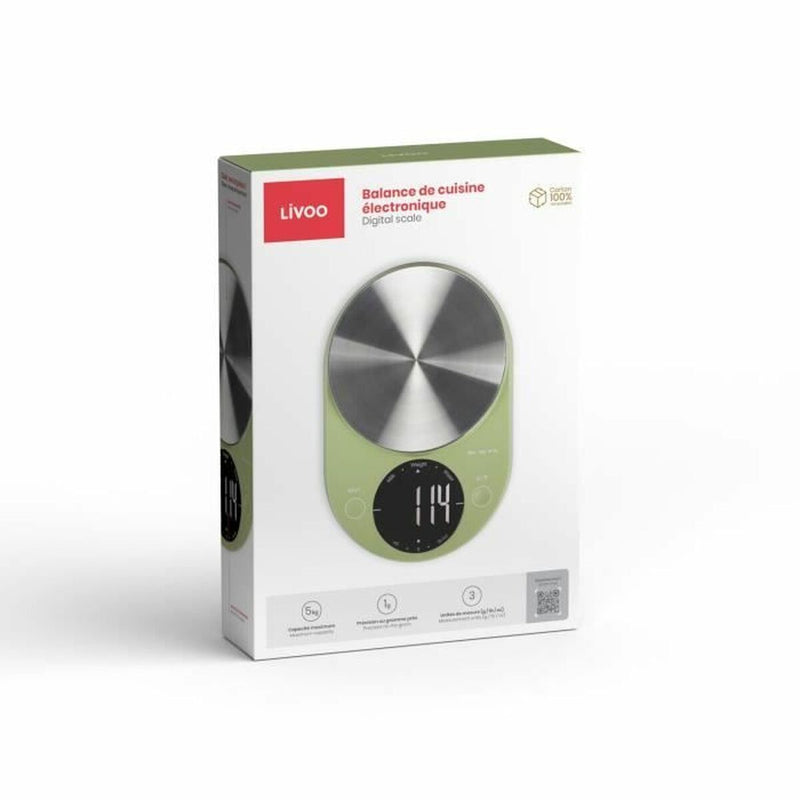Elektroninen keittiövaaka Livoo Vihreä
