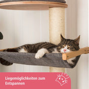 Kissan kiipeilypuu Kerbl 30 x 140 x 185 cm Seinälle asennettava