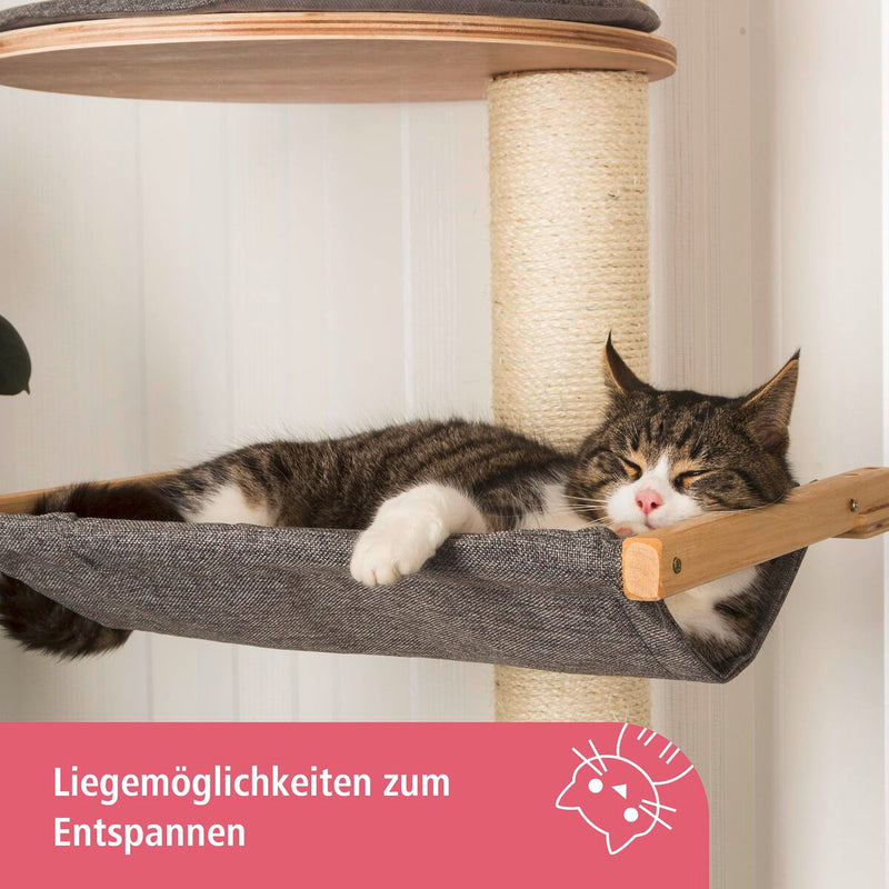 Kissan kiipeilypuu Kerbl 30 x 140 x 185 cm Seinälle asennettava