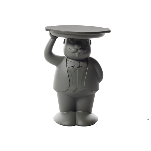 Favaretto & Partnersin suunnittelema super-hauska AMBROGIO Hovimestari Harmaa pöytä Elephant Grey värillä.