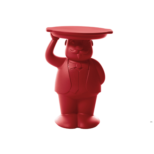 Favaretto & Partnersin suunnittelema super-hauska AMBROGIO Hovimestari Punainen pöytä Flame Red värillä.