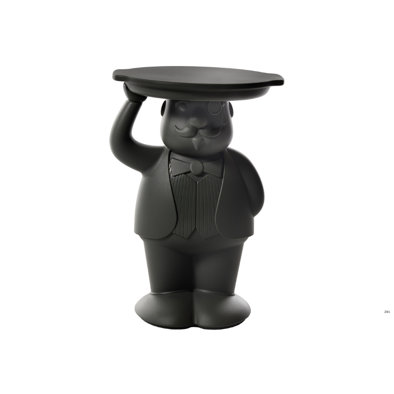 Favaretto & Partnersin suunnittelema super-hauska AMBROGIO Hovimestari Musta pöytä Jet Black värillä.