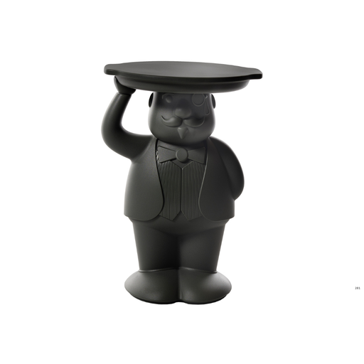 Favaretto & Partnersin suunnittelema super-hauska AMBROGIO Hovimestari Musta pöytä Jet Black värillä.