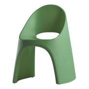 Italo Pertichinin suunnittelema sulavalinjainen Vihreä AMÉLIE design tuoli Malva Green värillä
