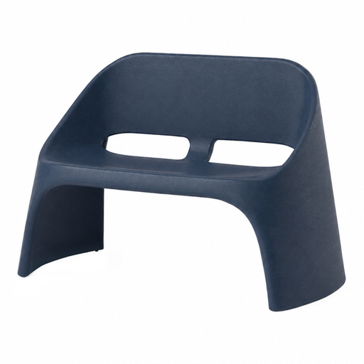 Italo Pertichinin suunnittelema sulavalinjainen AMÉLIE DUETTO design Sohva Sininen Deep Blue värillä.