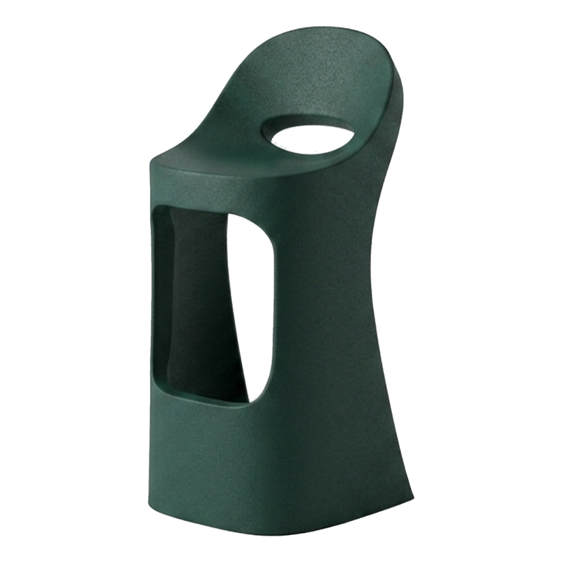 Italo Pertichinin suunnittelema sulavalinjainen AMÉLIE SIT UP Baarituoli Vihreä Pine Green värillä.