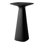 Italo Pertichinin suunnittelema sulavalinjainen AMÉLIE UP Korkea pöytä Jet Black värillä.