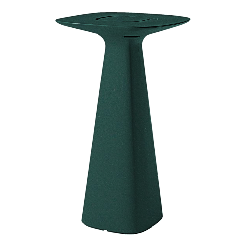 Italo Pertichinin suunnittelema sulavalinjainen AMÉLIE UP Korkea pöytä Vihreä Pine Green värillä.