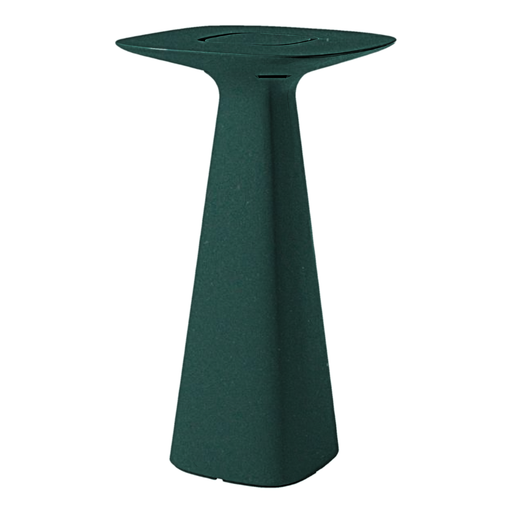 Italo Pertichinin suunnittelema sulavalinjainen AMÉLIE UP Korkea pöytä Vihreä Pine Green värillä.