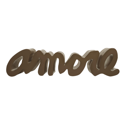 Giò Colonna Romanon suunnittelema sulavalinjainen AMORE design penkki Chocolate Brown värillä.