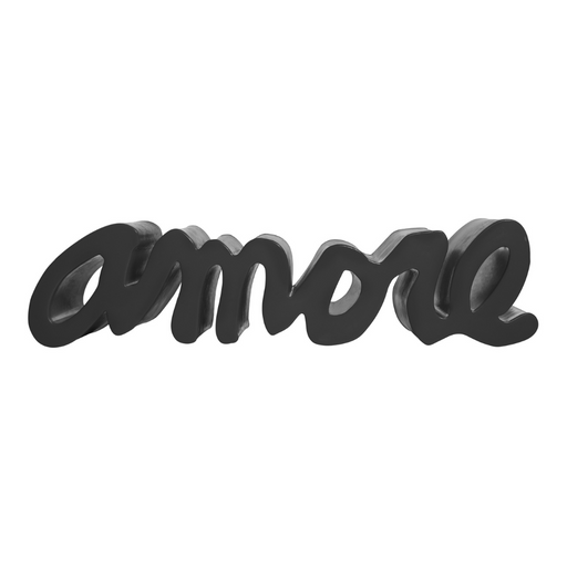 Giò Colonna Romanon suunnittelema sulavalinjainen AMORE design penkki Jet Black värillä.