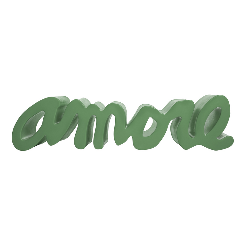 Giò Colonna Romanon suunnittelema sulavalinjainen AMORE design penkki Malva Green värillä.