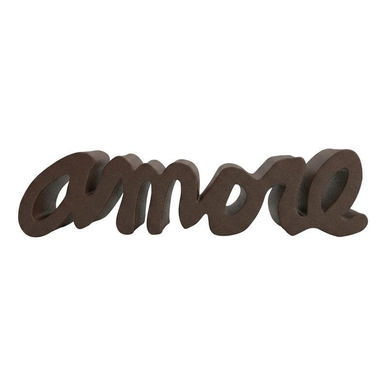 Giò Colonna Romanon suunnittelema sulavalinjainen AMORE design penkki Ruskea Moka Brown värillä.