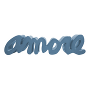 Giò Colonna Romanon suunnittelema sulavalinjainen AMORE design penkki Powder Blue värillä.