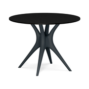 Karim Rashidin suunnittelema kaunis ANIMA Pöytä Antarsiitin harmaa RAL 7016 mustalla pöytälevyllä. Beautiful ANIMA Table designed by Karim Rashid in Antharcite grey RAL 7016 and with black tabletop.