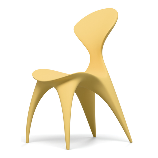 Karim Rashidin suunnittelema kaunis ANIMA Tuoli Hiekan keltainen RAL 1002. Beautiful ANIMA Chair designed by Karim Rashid in Sand Yellow RAL 1002.