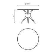 ANIMA Pöytä 9020 Dimensions