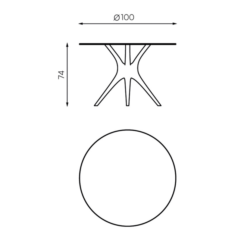 ANIMA Pöytä 9020 Dimensions