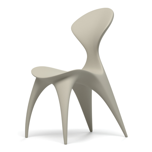 Karim Rashidin suunnittelema kaunis ANIMA Tuoli Silkin harmaa RAL 7044. Beautiful ANIMA Chair designed by Karim Rashid in Silk grey RAL 7044.