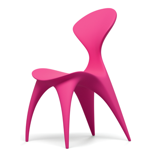 Karim Rashidin suunnittelema kaunis ANIMA Tuoli Telemagenta pinkki RAL 4010. Beautiful ANIMA Chair designed by Karim Rashid in Telemagenta RAL 4010.