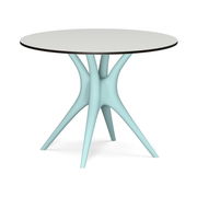 Karim Rashidin suunnittelema kaunis ANIMA Pöytä Vaalean vihreä RAL 6027 harmaalla pöytälevyllä. Beautiful ANIMA Table designed by Karim Rashid in Light green RAL 6027 and with grey tabletop.