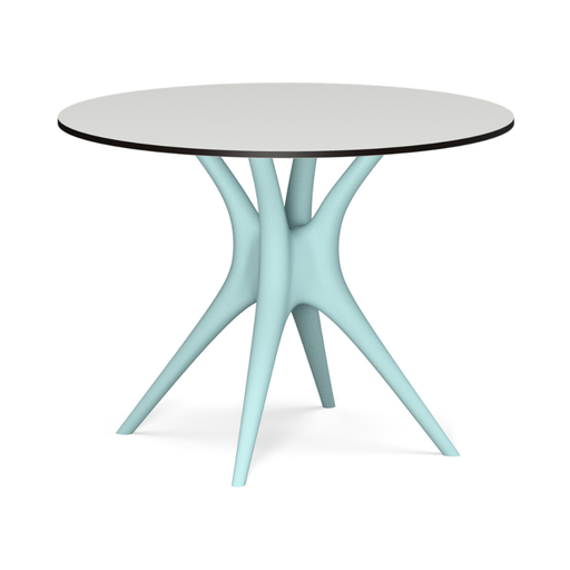 Karim Rashidin suunnittelema kaunis ANIMA Pöytä Vaalean vihreä RAL 6027 harmaalla pöytälevyllä. Beautiful ANIMA Table designed by Karim Rashid in Light green RAL 6027 and with grey tabletop.