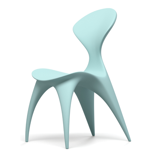 Karim Rashidin suunnittelema kaunis ANIMA Tuoli Vaalean vihreä RAL 6027. Beautiful ANIMA Chair designed by Karim Rashid in Light green RAL 6027.