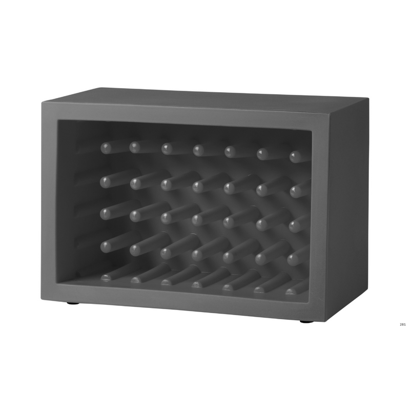 Marcel Wandersin suunnittelema näyttävä BACHUS design viinipulloteline Elephant Grey värillä.