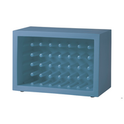 Marcel Wandersin suunnittelema näyttävä BACHUS design viinipulloteline Powder Blue värillä.