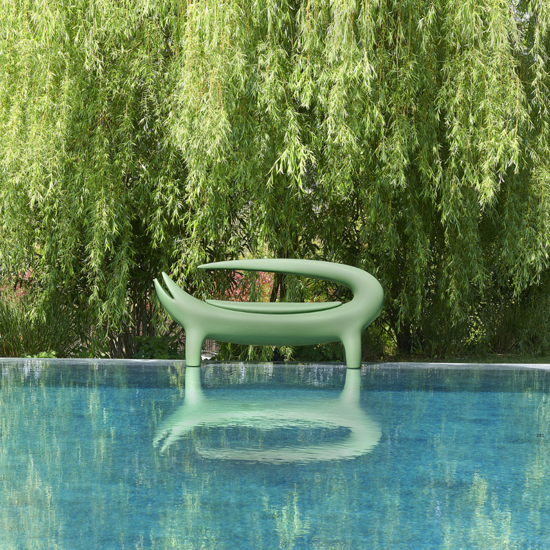 Marcantonion suunnittelema super hauska ja erikoinen BIG KROKO design Penkki.