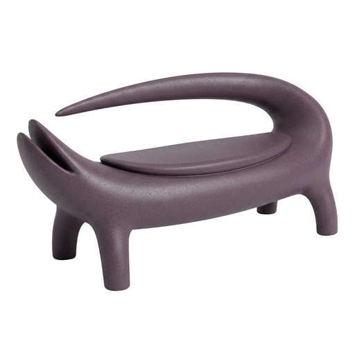 Marcantonion suunnittelema super hauska ja erikoinen BIG KROKO Penkki Violetti Iris Violet värillä.