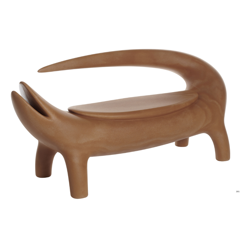 Marcantonion suunnittelema super hauska ja erikoinen BIG KROKO Ruskea Penkki Savannah Land värillä.