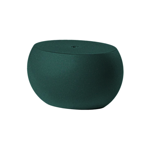 Karim Rashidin suunnittelema sulavalinjainen ovaalin mallinen BLOS Matala pöytä Vihreä Pine Green värillä.