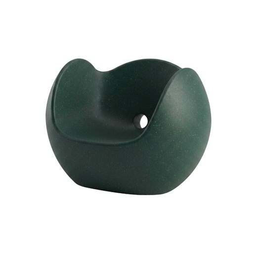 Karim Rashidin suunnittelema hauska pyöreälinjainen BLOS Nojatuoli Vihreä Pine Green värisenä.