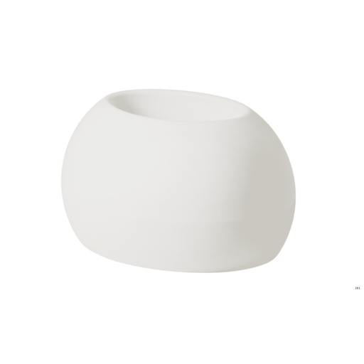 Karim Rashidin suunnittelema käytännöllinen ja tyylikäs BLOS POT Valkoinen Kasviruukku Milky White värillä.