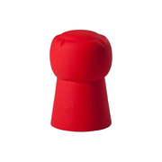 SLIDE Studion suunnittelema hauska samppanjapullon korkin muotoinen CIN CIN Keltainen Jakkara Punainen Jakkara Flame Red värillä.