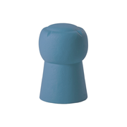 SLIDE Studion suunnittelema hauska samppanjapullon korkin muotoinen CIN CIN Keltainen Jakkara Sininen Jakkara Powder Blue värillä.
