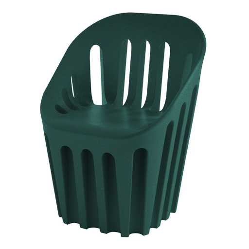 Alvaro Uriben suunnittelema sulavalinjainen COLISEUM design tuoli Vihreä Pine Green värillä.