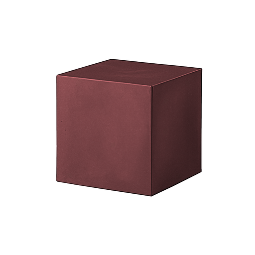 SLIDE® Studion suunnittelema tyylikäs kuutiomainen CUBO Jakkara - Pöytä Punainen Hibiscus Red värillä.