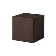 SLIDE® Studion suunnittelema tyylikäs kuutiomainen CUBO Jakkara - Pöytä Ruskea Moka Brown värillä.